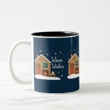 "Gezellige kerstcabin met warme wensen"