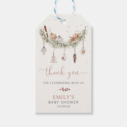 Gezellige kerstcadeau Tags Cadeaulabel (Voorkant)