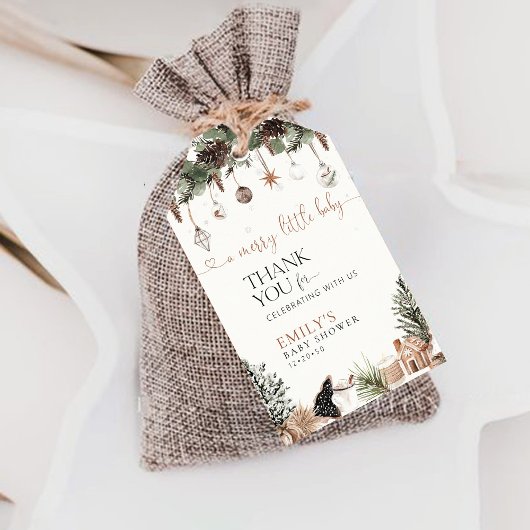 Gezellige kerstcadeau Tags Cadeaulabel