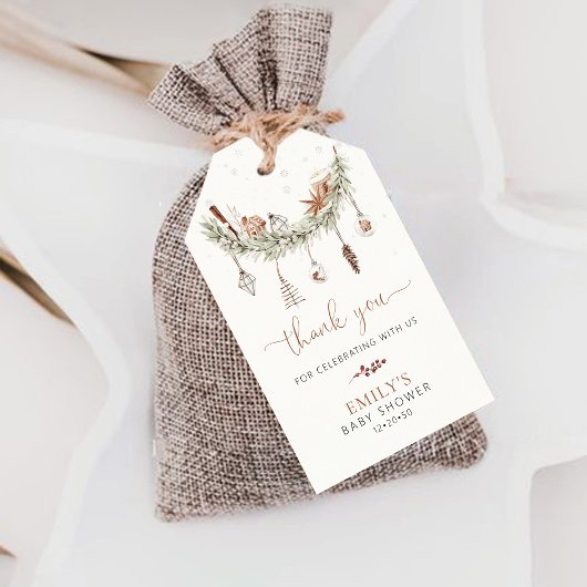 Gezellige kerstcadeau Tags Cadeaulabel