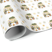 Gezellige Kerstcamper Cadeaupapier (Rol Hoek)
