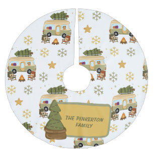 Gezellige Kerstcamper Kerstboom Rok