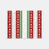 Gezellige kerstdeken, klein 30" x 40" fleece deken (Voorkant (Horizontaal))