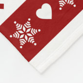 Gezellige kerstdeken, klein 30" x 40" fleece deken (Hoek)