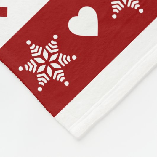 Gezellige kerstdeken, klein 30" x 40" fleece deken (Hoek)
