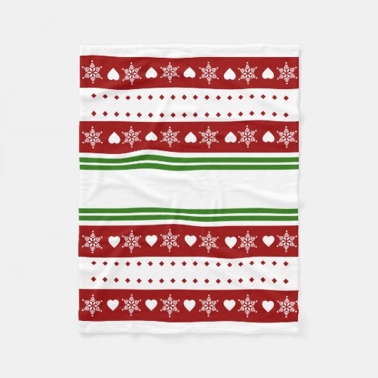 Gezellige kerstdeken, klein 30" x 40" fleece deken (Voorkant)