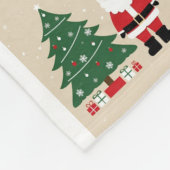 Gezellige kerstdeken met kerstman fleece deken (Hoek)