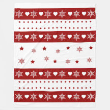 Gezellige kerstdeken – ster en sneeuw Design