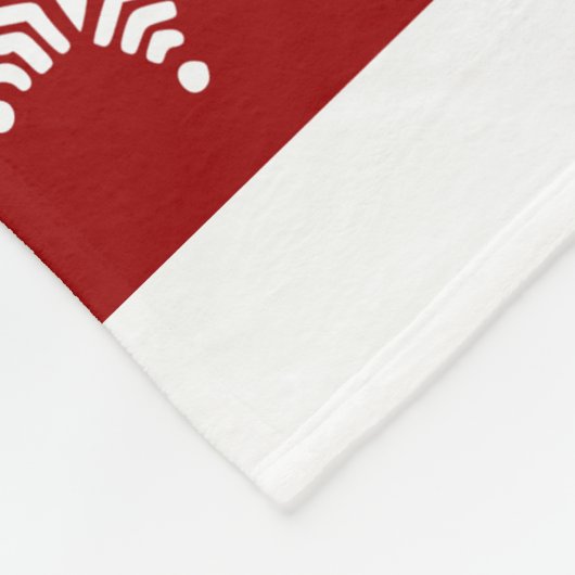 Gezellige kerstdeken – ster en sneeuw Design Fleece Deken (Hoek)