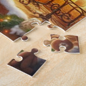 Gezellige kerstetalage legpuzzel (Zijkant)