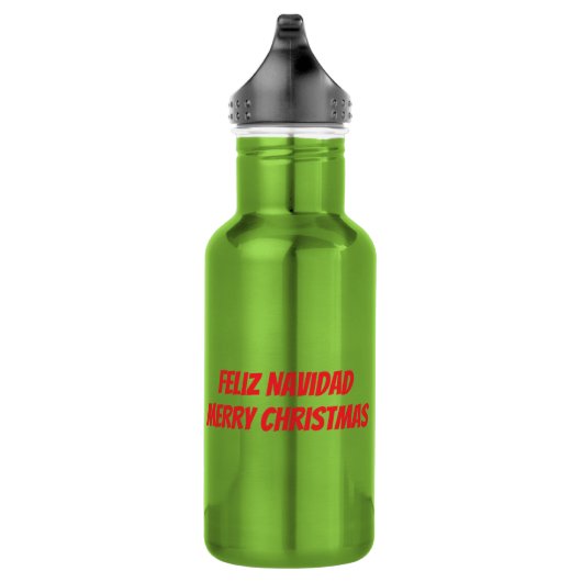Gezellige kerstetalage waterfles  (Rechts)