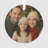  Gezellige Kerstfoto Acryl Ornament (achterkant)