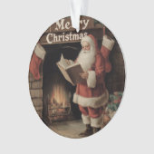  Gezellige Kerstfoto Acryl Ornament (voorkant)