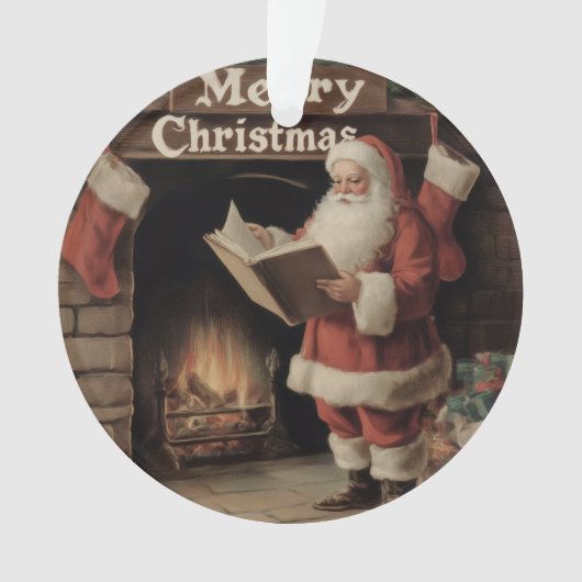  Gezellige Kerstfoto Acryl Ornament (voorkant)