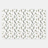 Gezellige kersthaard, Cadeaus & Bomen Vakantie Inpakpapier Vel (Voorkant 3)