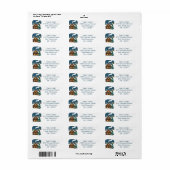 Gezellige Kersthut Etiket (Full Sheet)