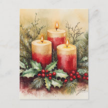 Gezellige kerstkaarsen