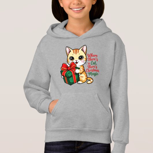 Gezellige Kerstkat Kerstcadeau voor Kattenmoeder (Voorkant)