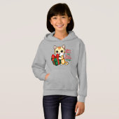 Gezellige Kerstkat Kerstcadeau voor Kattenmoeder (Voorkant volledig)