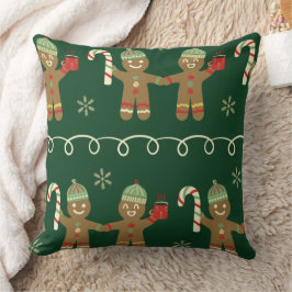 Gezellige kerstkussen met zuurstokken en warme cho kussen