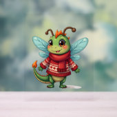 Gezellige kerstlibel acryl bord (Neutraal)