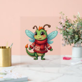 Gezellige kerstlibel acryl bord (Huwelijk)