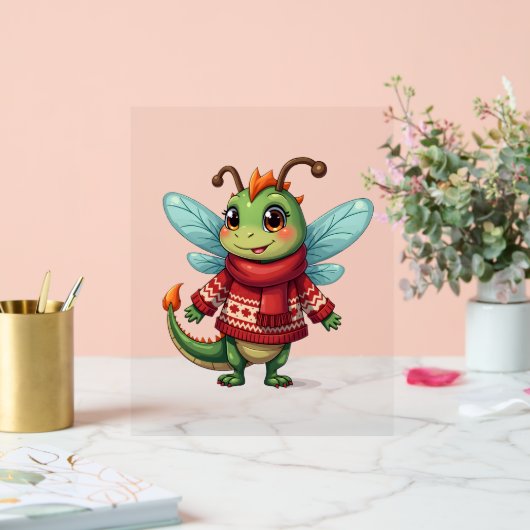 Gezellige kerstlibel acryl bord (Huwelijk)