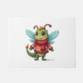 Gezellige kerstlibel deurmat (Voorkant)