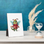 Gezellige Kerstlibel Fotoplaat (Zijkant)