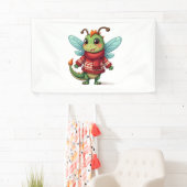 Gezellige kerstlibel spandoek (Insitu)