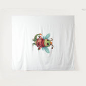 Gezellige kerstlibel wandkleed (Voorkant (horizontaal))