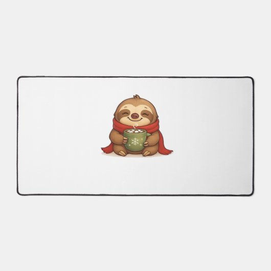 Gezellige kerstluiaard met warme chocolademelk – S Bureaumat (Voorkant)