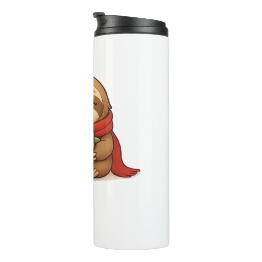 Gezellige kerstluiaard met warme chocolademelk – S Thermosbeker (Geroteerd rechts)