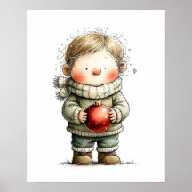 Gezellige Kerstmeisjes Muur Kunst