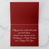 Gezellige Kerstmis Sneeuwbolhuisje Scene Kaart (Binnen)