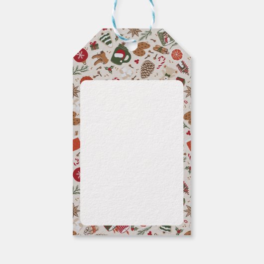 Gezellige Kerstmis & Spice Cadeaulabel (Achterkant)