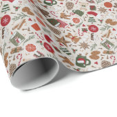 Gezellige Kerstmis & Spice Cadeaupapier (Rol Hoek)