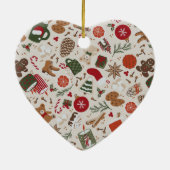 Gezellige Kerstmis & Spice Keramisch Ornament (Achterkant)