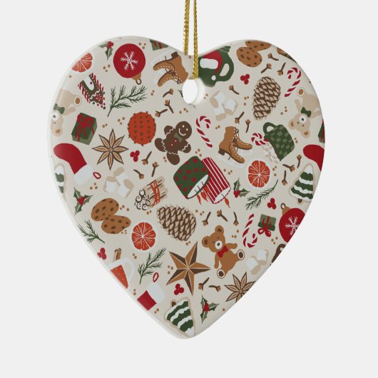 Gezellige Kerstmis & Spice Keramisch Ornament (Rechts)