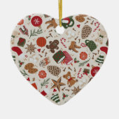 Gezellige Kerstmis & Spice Keramisch Ornament (Voorkant)