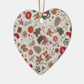 Gezellige Kerstmis & Spice Keramisch Ornament (Links)