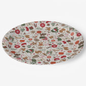 Gezellige Kerstmis & Spice Papieren Bordje (Gekanteld)