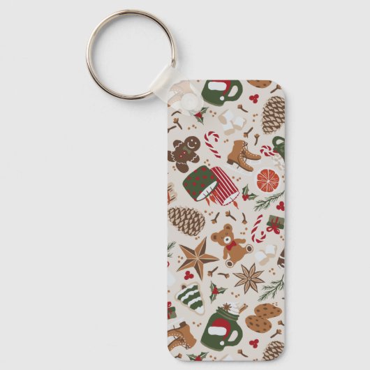 Gezellige Kerstmis & Spice Sleutelhanger (Voorkant)