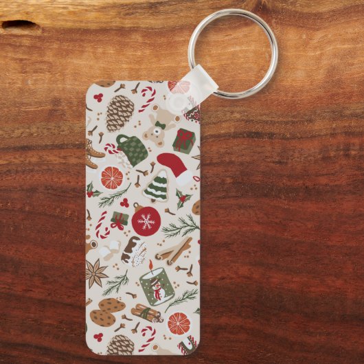 Gezellige Kerstmis & Spice Sleutelhanger (Achterkant)