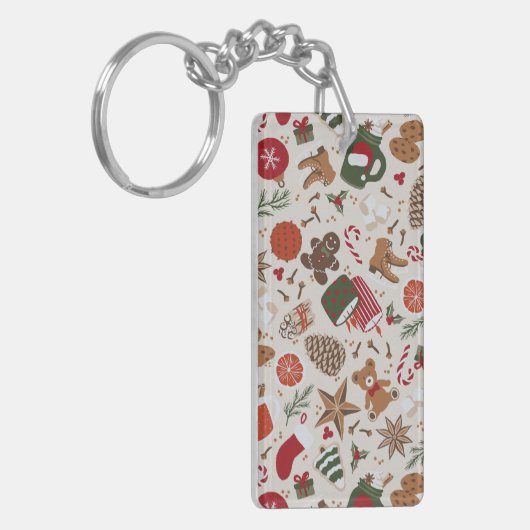 Gezellige Kerstmis & Spice Sleutelhanger (Voorkant Links)