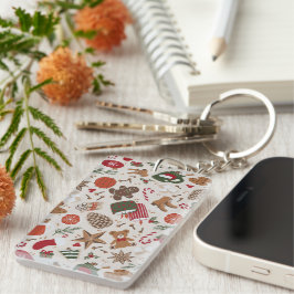 Gezellige Kerstmis & Spice Sleutelhanger