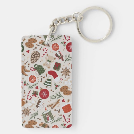 Gezellige Kerstmis & Spice Sleutelhanger (achterkant)