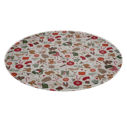 Gezellige Kerstmis & Spice Snijplank (Hoek)