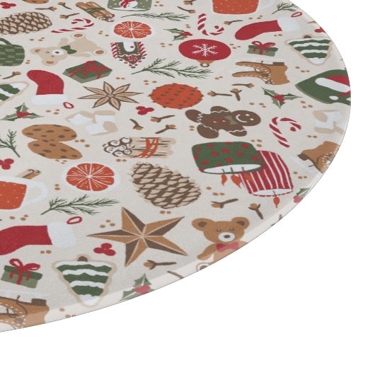 Gezellige Kerstmis & Spice Snijplank (Hoek)