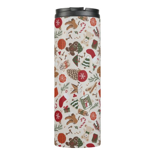 Gezellige Kerstmis & Spice Thermosbeker (Achterkant)